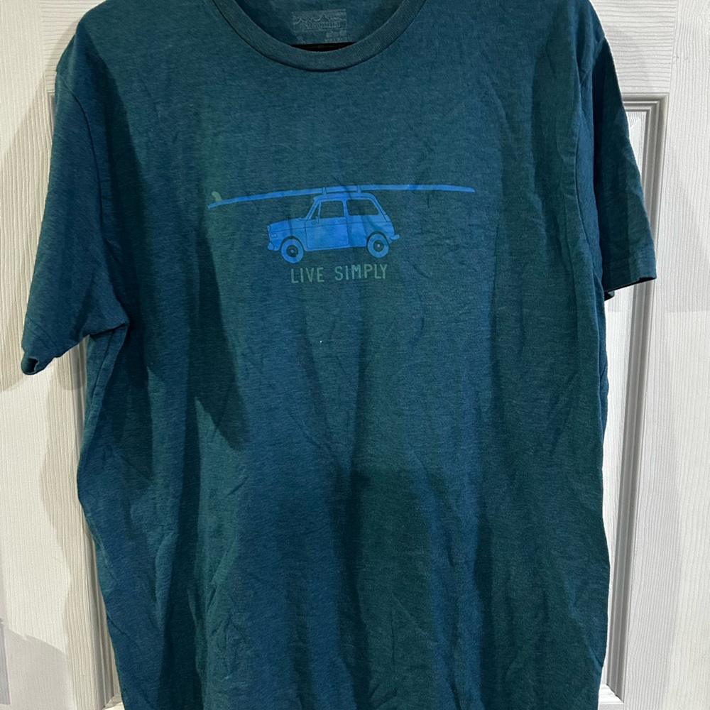 Patagonia Teal Graphic Tee